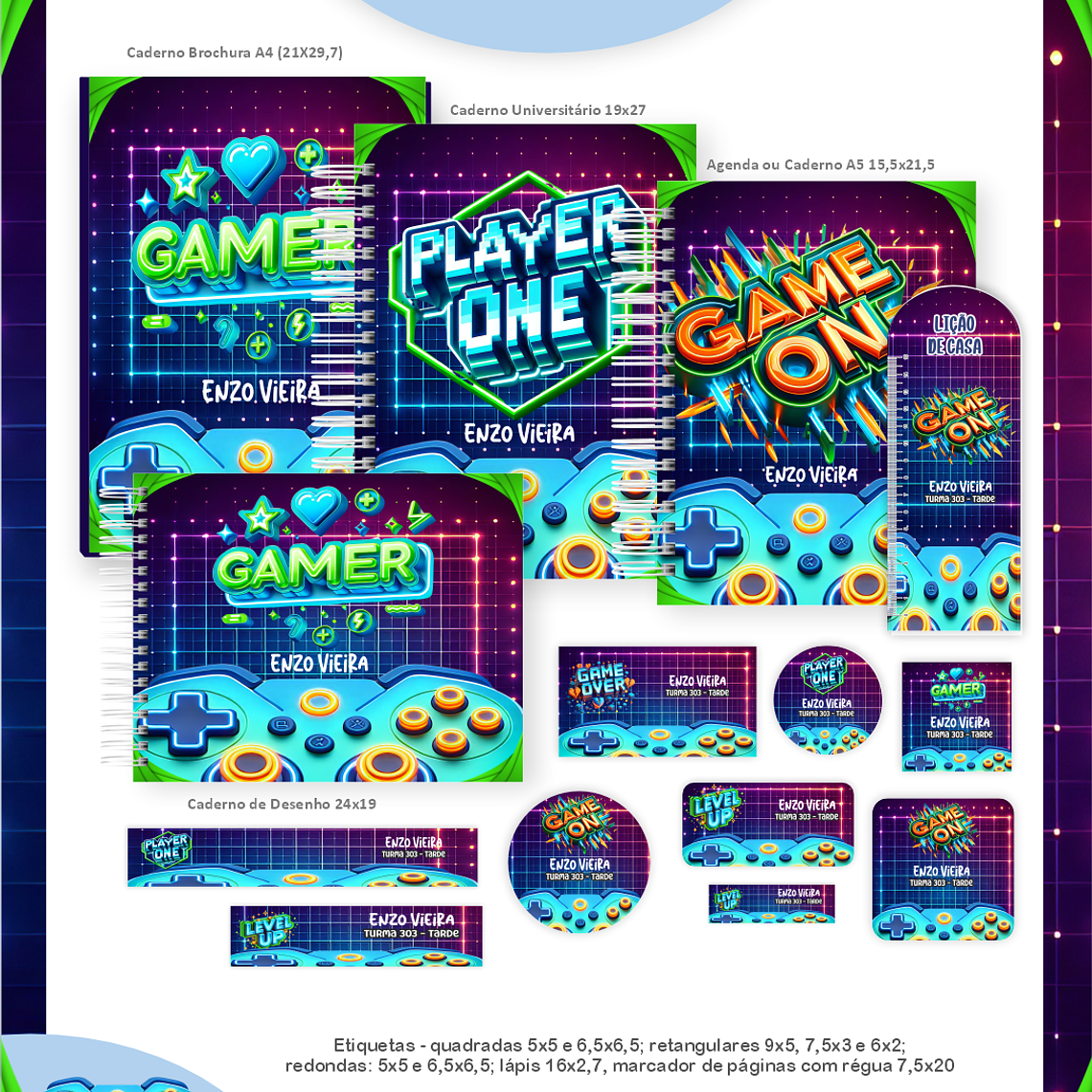 Arquivo Combo Escolar Gamer 1