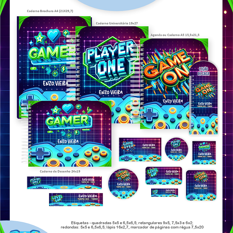 Arquivo Combo Escolar Gamer 1