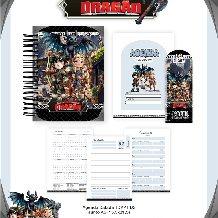 Arquivo Combo Escolar Com Treinar Seu Dragão  3