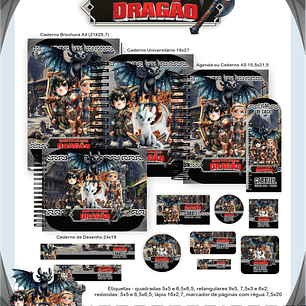 Arquivo Combo Escolar Com Treinar Seu Dragão 