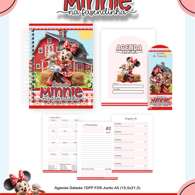 Arquivo Combo Escolar Minnie Na Fazendinha 2