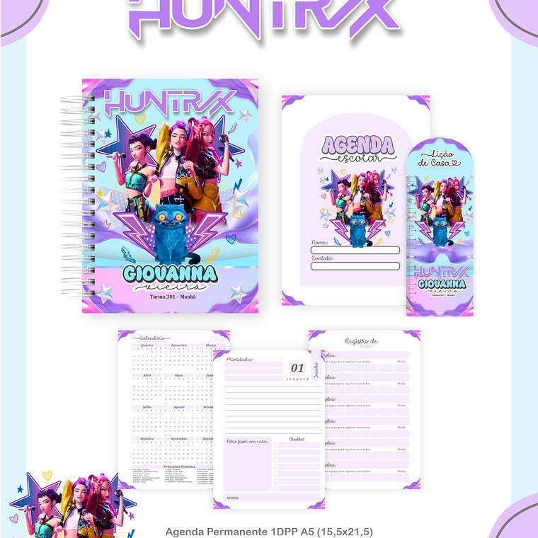 Arquivo Combo Escolar Huntrix 2