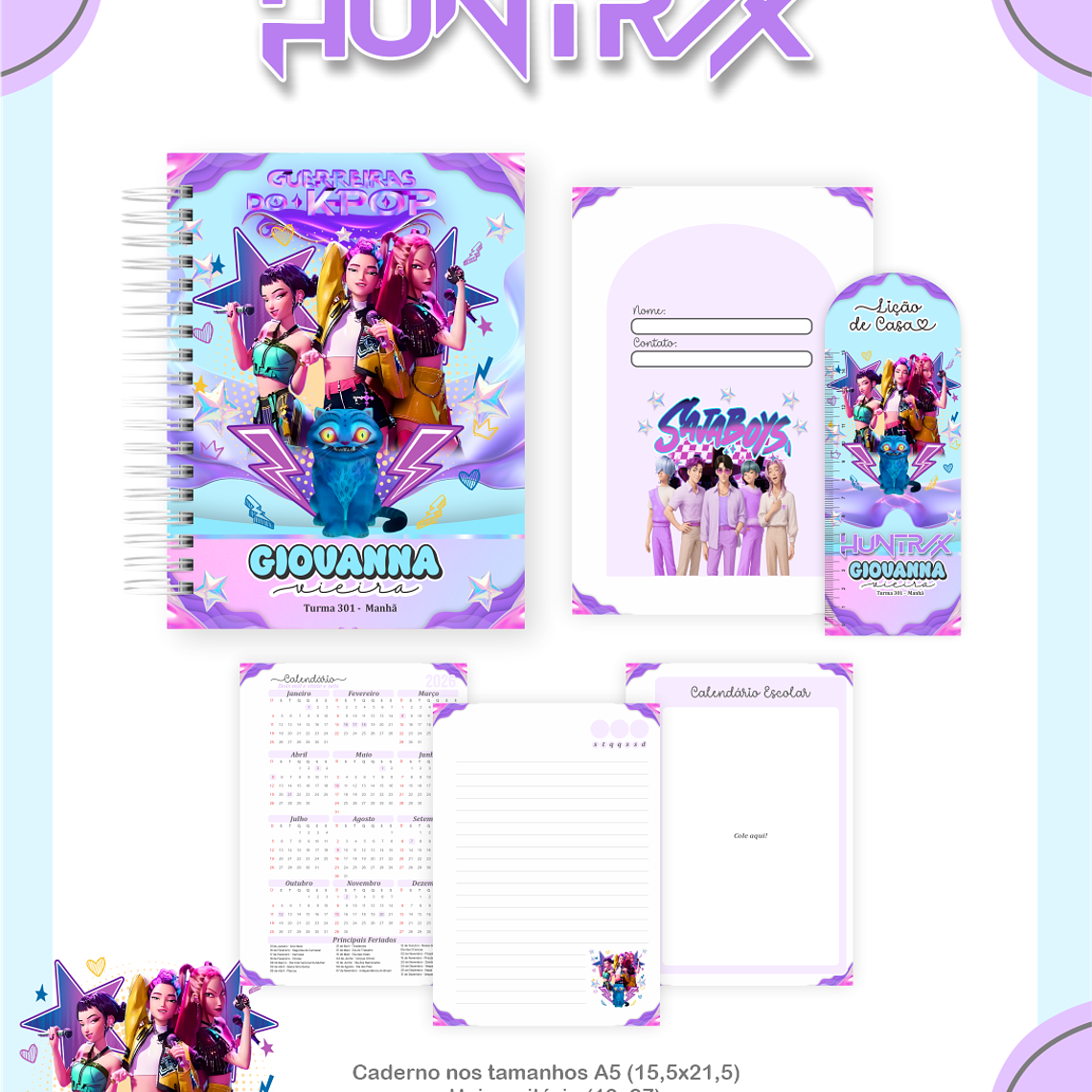 Arquivo Combo Escolar Huntrix 3