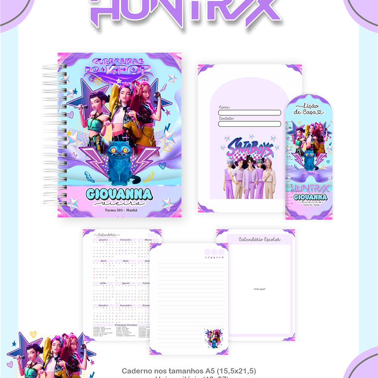 Arquivo Combo Escolar Huntrix 3