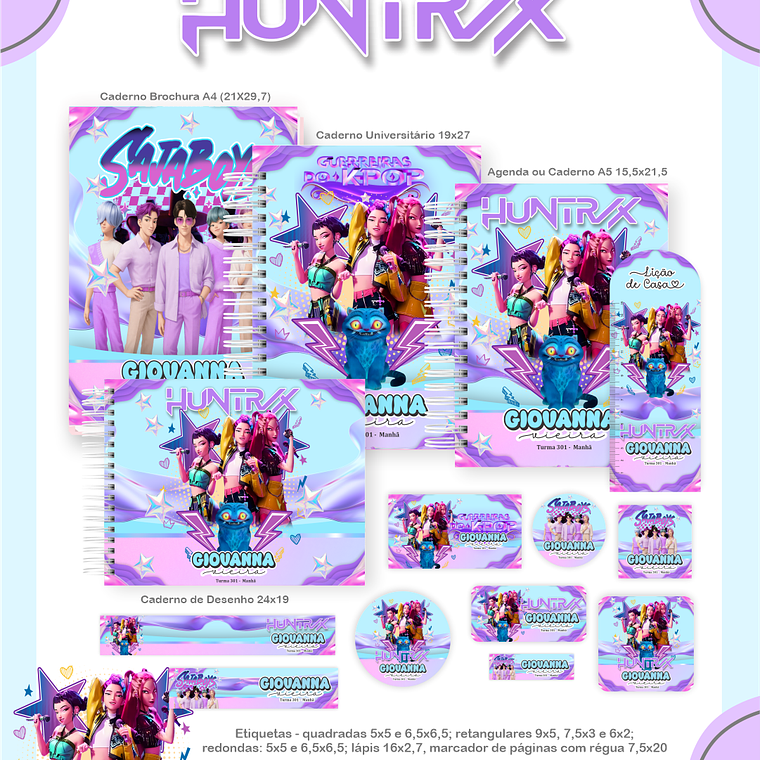 Arquivo Combo Escolar Huntrix 1