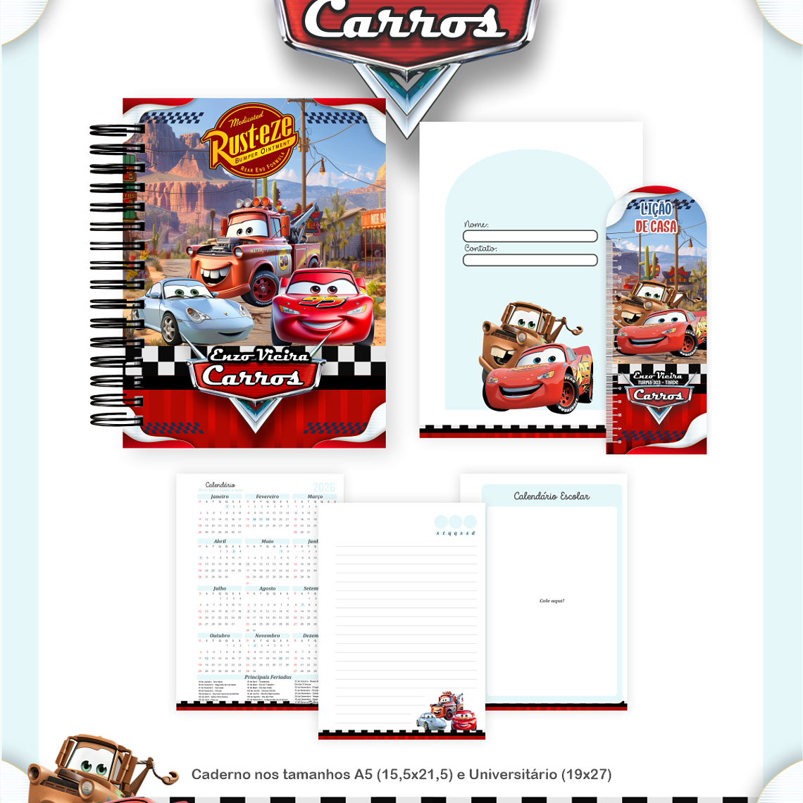 Arquivo Combo Escolar Carros 2