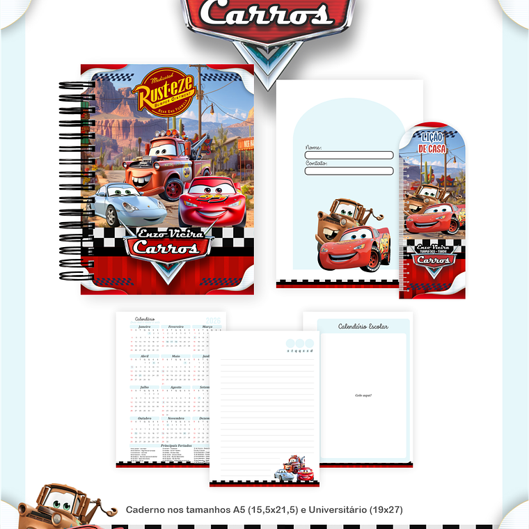 Arquivo Combo Escolar Carros 2