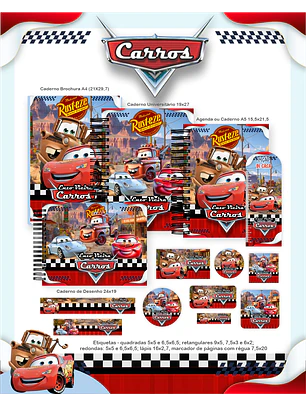 Arquivo Combo Escolar Carros
