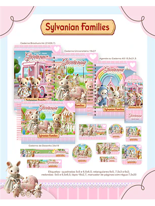 Arquivo Combo Escolar Sylvanian Families