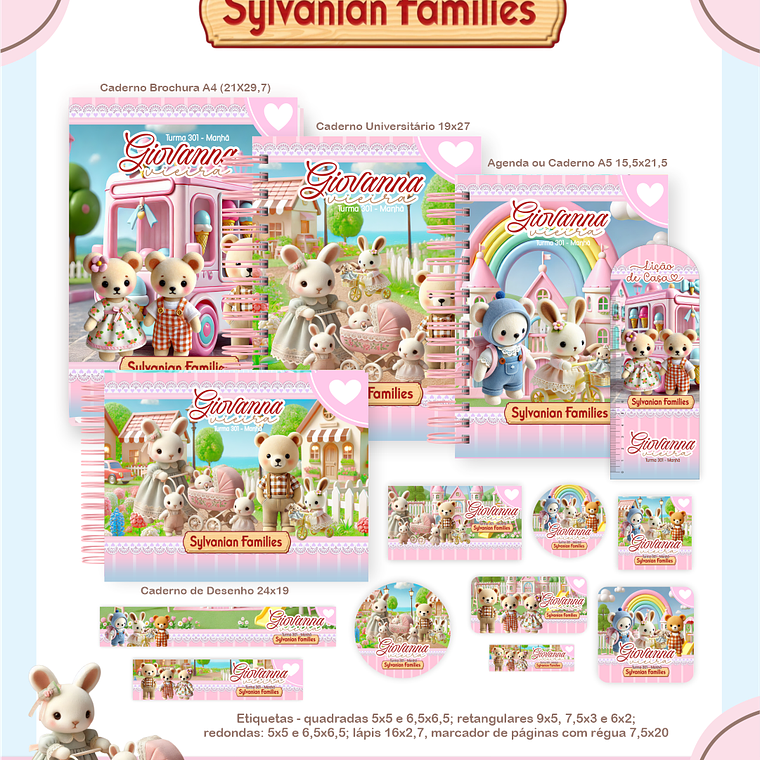 Arquivo Combo Escolar Sylvanian Families 1