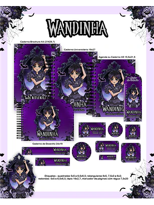 Arquivo Combo Escolar  Wandinha