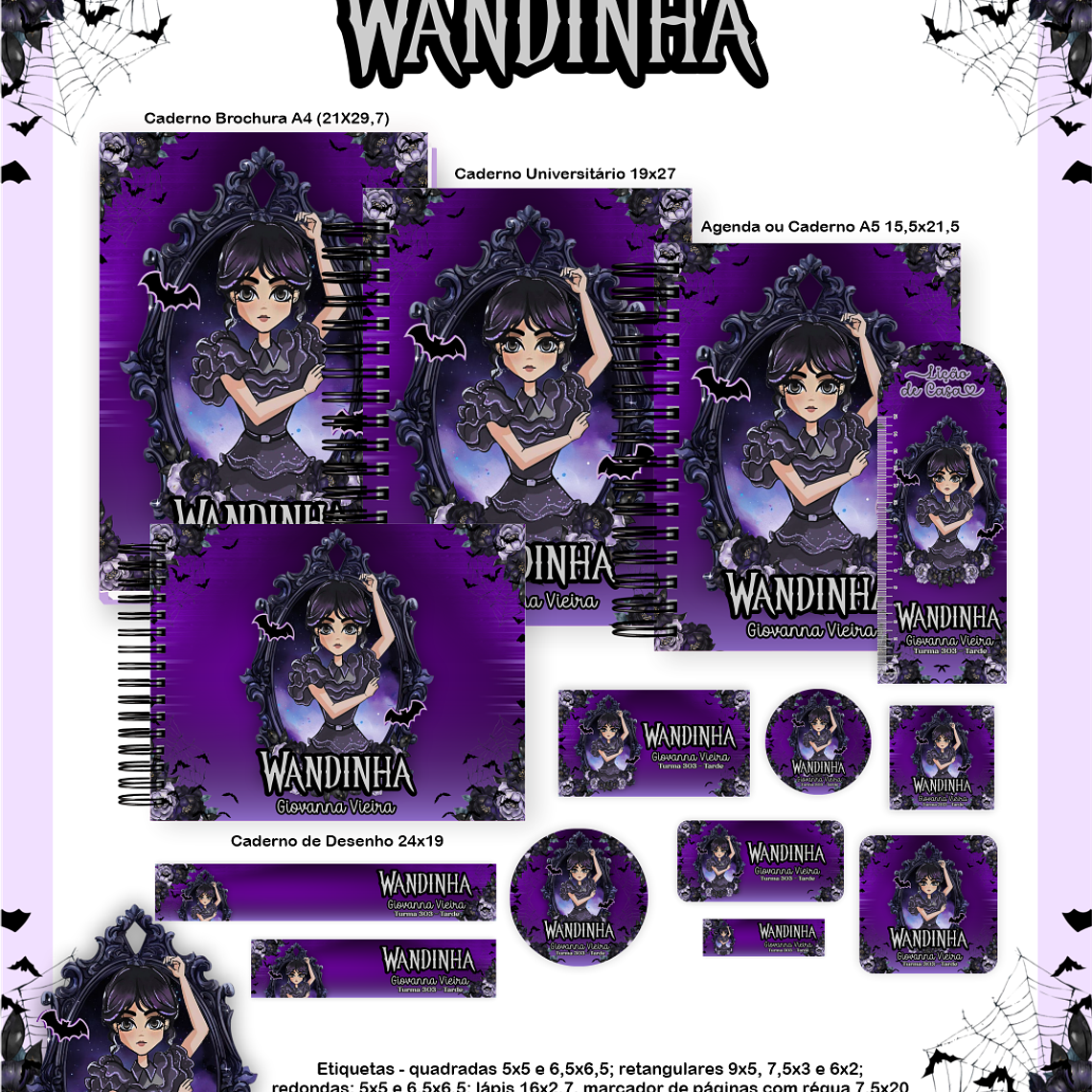 Arquivo Combo Escolar  Wandinha 1