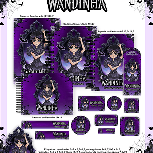 Arquivo Combo Escolar  Wandinha