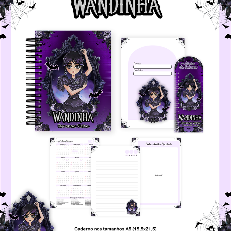 Arquivo Combo Escolar  Wandinha 5