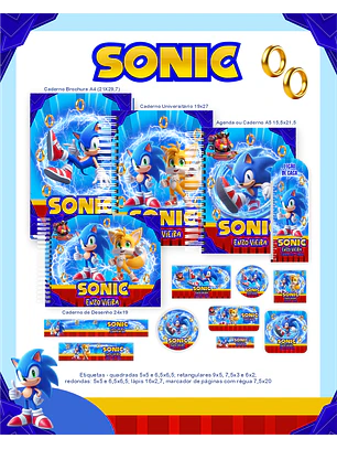 Arquivo Combo Escolar Sonic