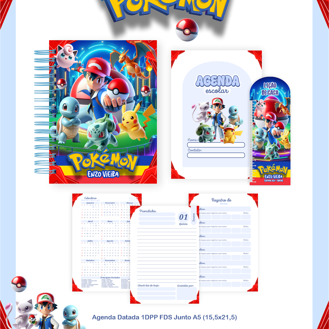 Arquivo Combo Escolar Pokemon 2