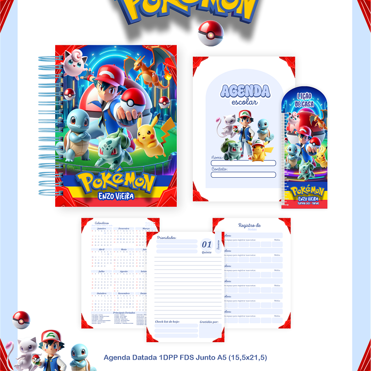Arquivo Combo Escolar Pokemon 2