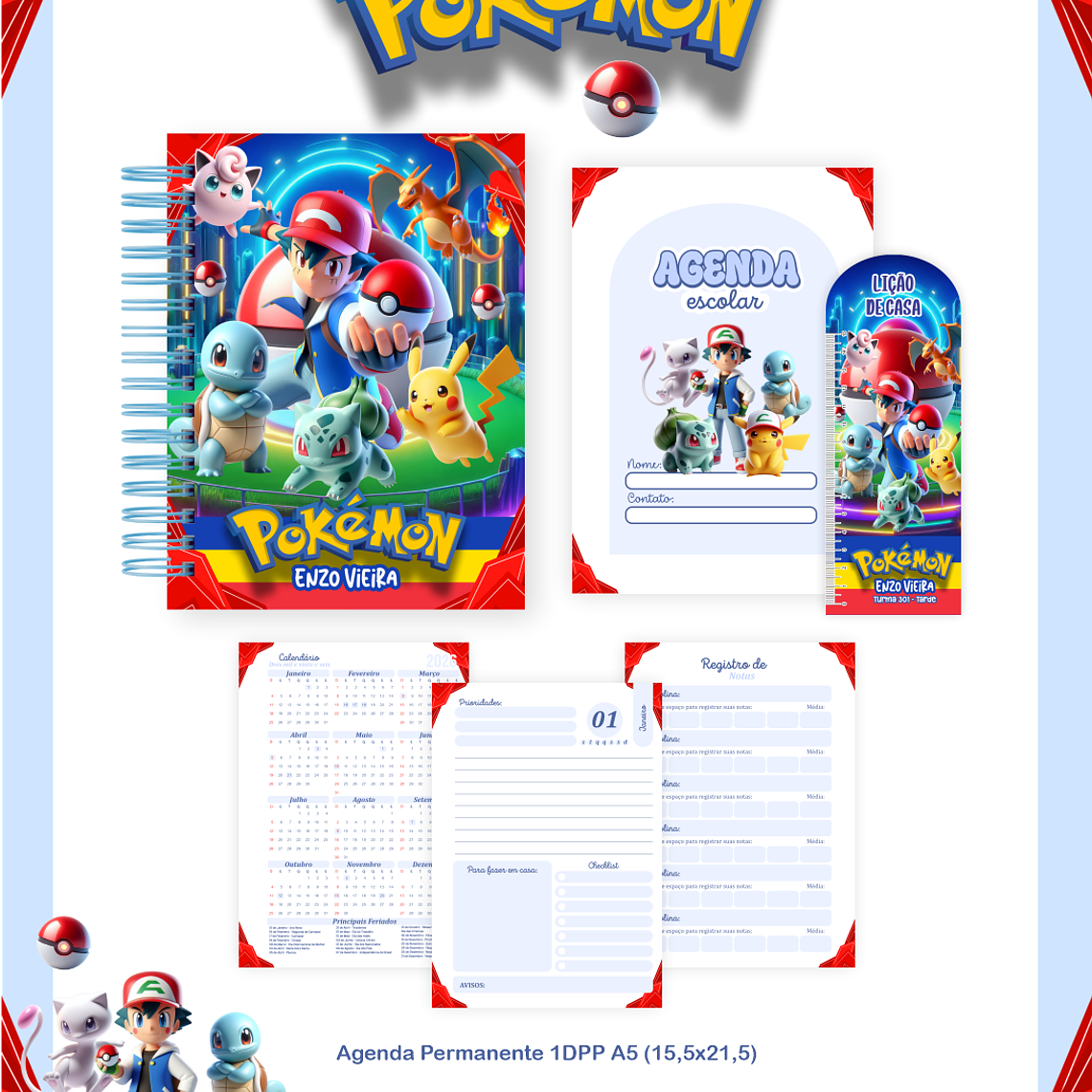 Arquivo Combo Escolar Pokemon 4