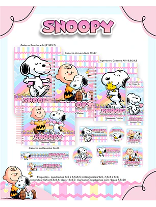 Arquivo Combo Escolar Snoopy