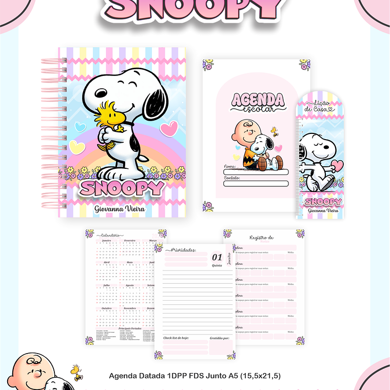 Arquivo Combo Escolar Snoopy 4