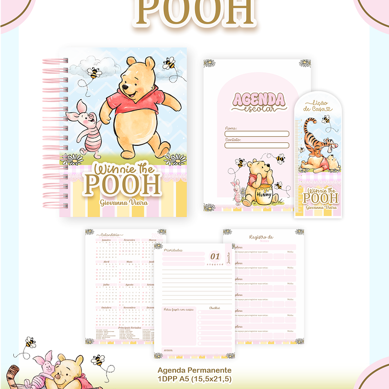 Arquivo Combo Escolar Ursinho Pooh 2