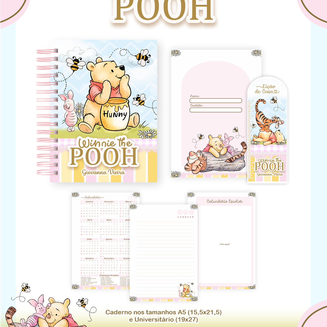 Arquivo Combo Escolar Ursinho Pooh 3