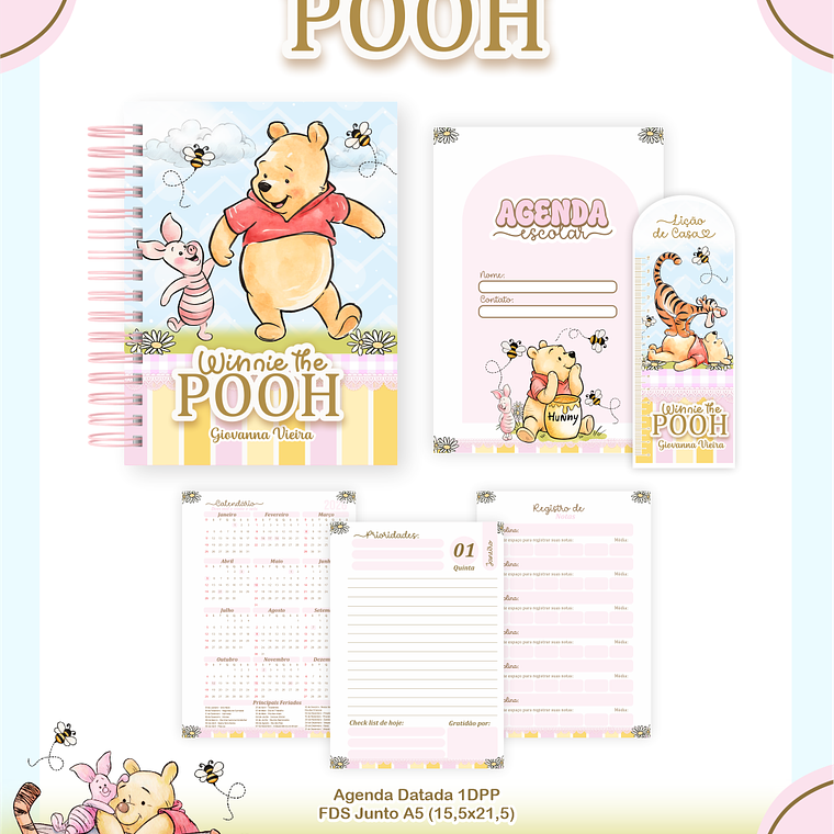Arquivo Combo Escolar Ursinho Pooh 4