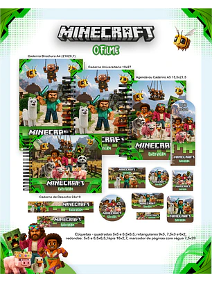 Arquivo Combo Escolar Minecraft O Filme