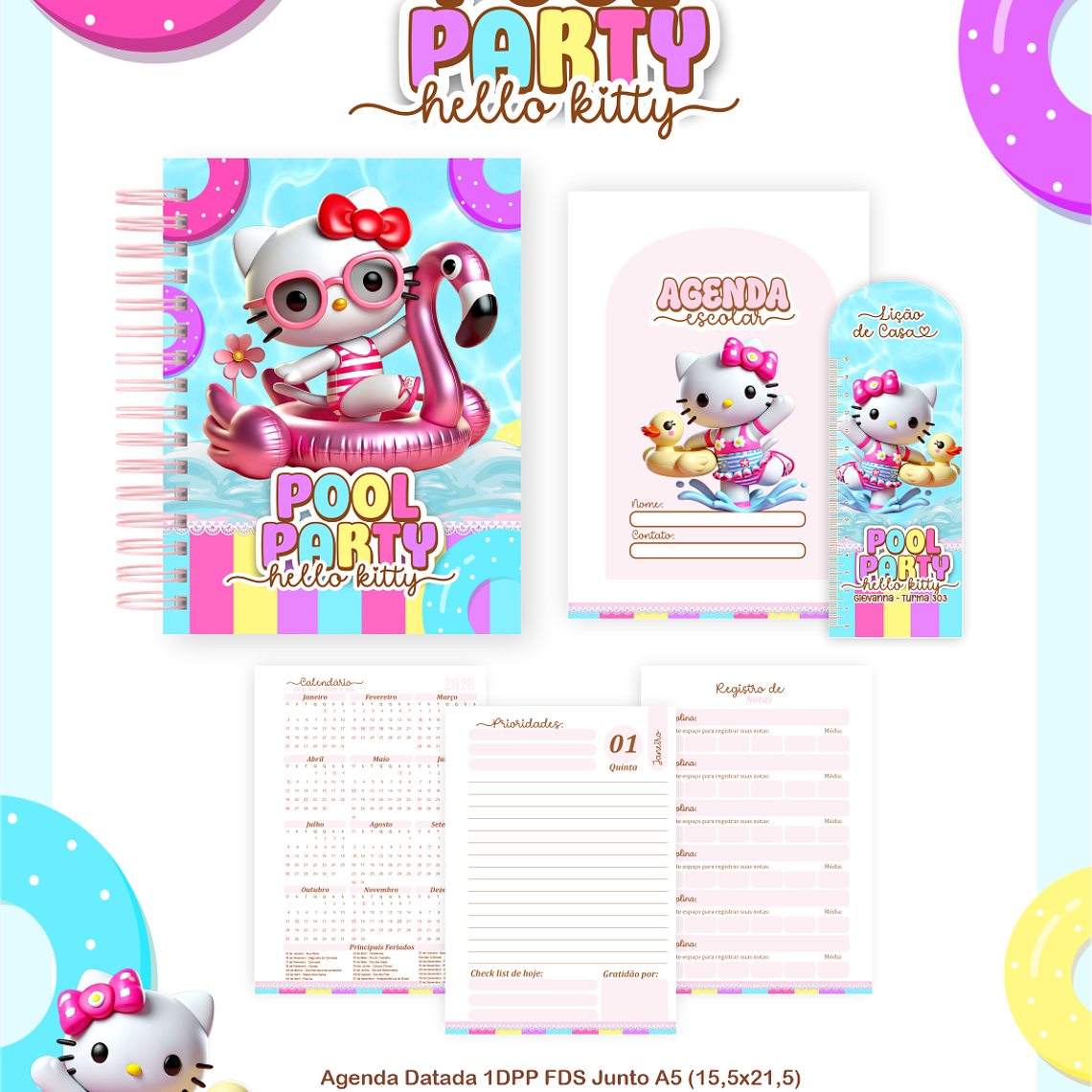 Arquivo Combo Escolar Pool Party Hello Kitty 2