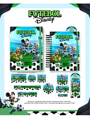 Arquivo Combo Escolar Futebol Disney