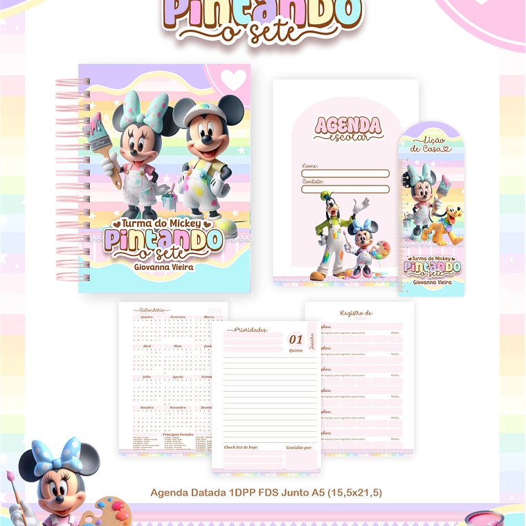 Arquivo Combo Escolar Turma do Mickey Pintando o 7 3