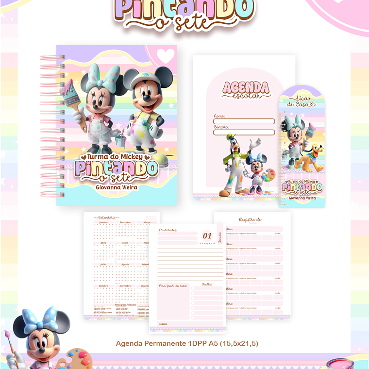 Arquivo Combo Escolar Turma do Mickey Pintando o 7 4