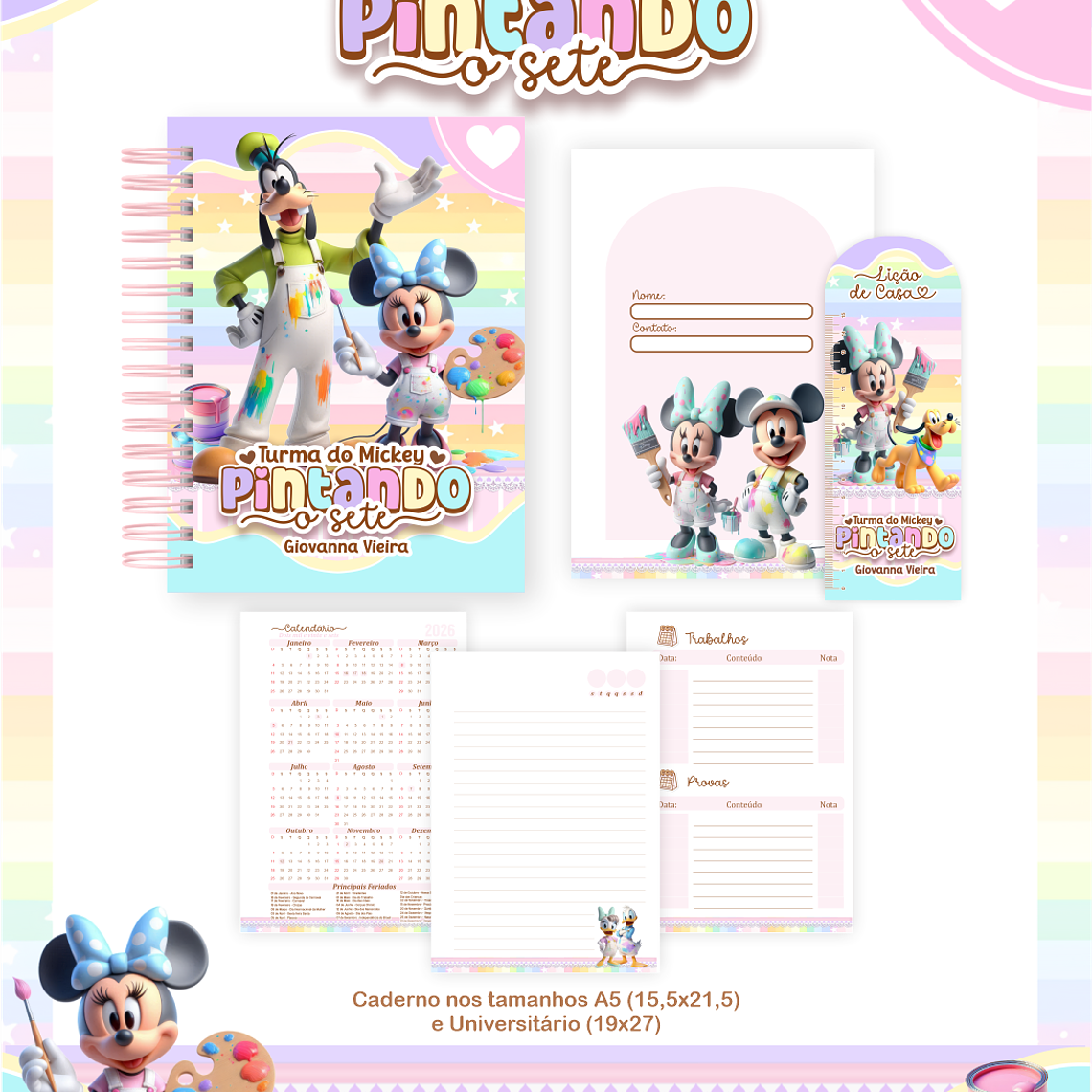 Arquivo Combo Escolar Turma do Mickey Pintando o 7 5