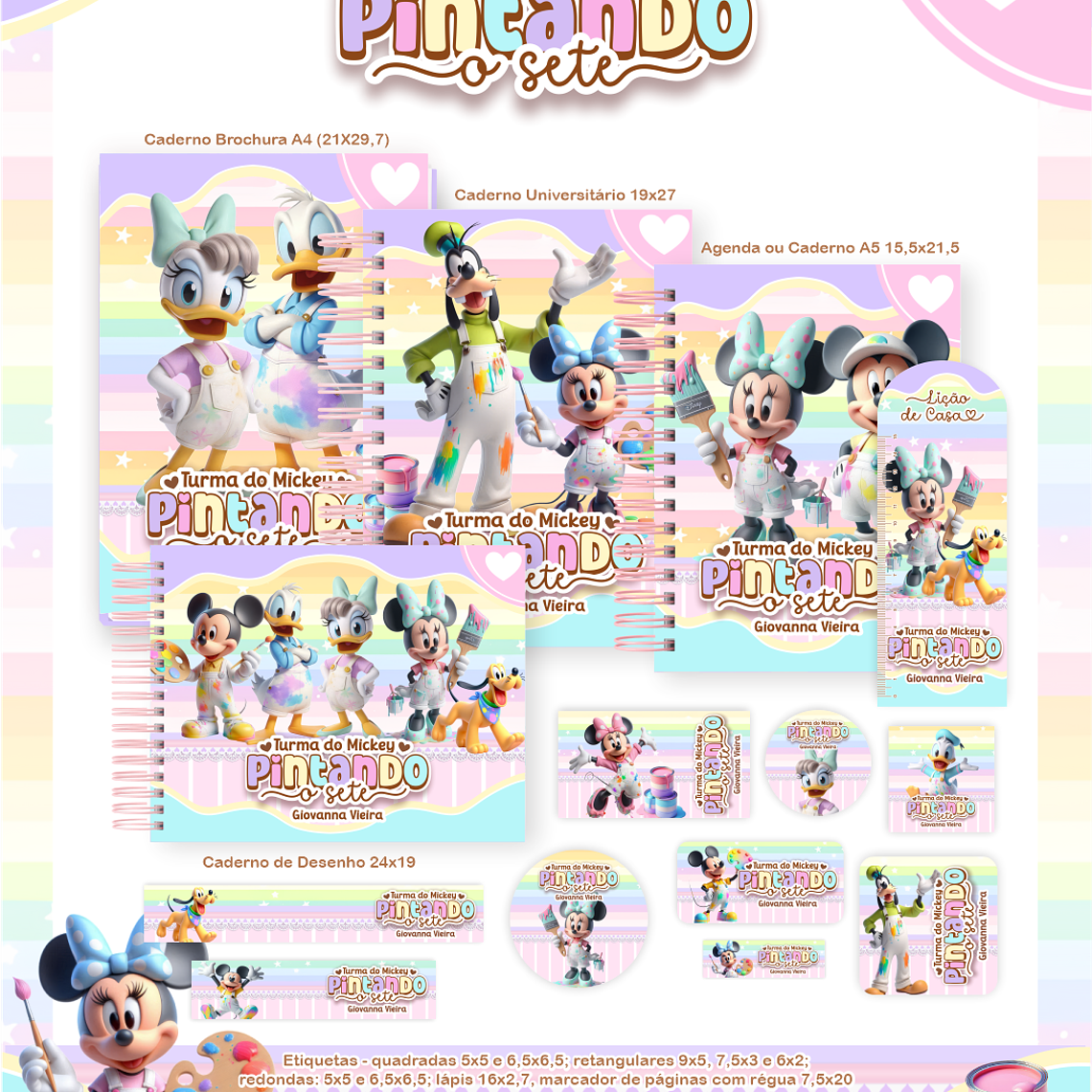 Arquivo Combo Escolar Turma do Mickey Pintando o 7 1