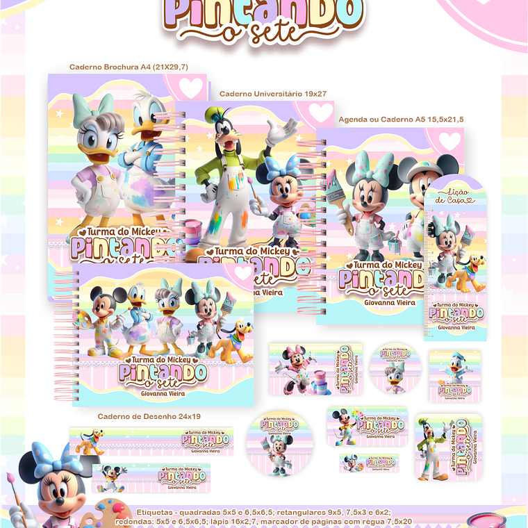 Arquivo Combo Escolar Turma do Mickey Pintando o 7 1