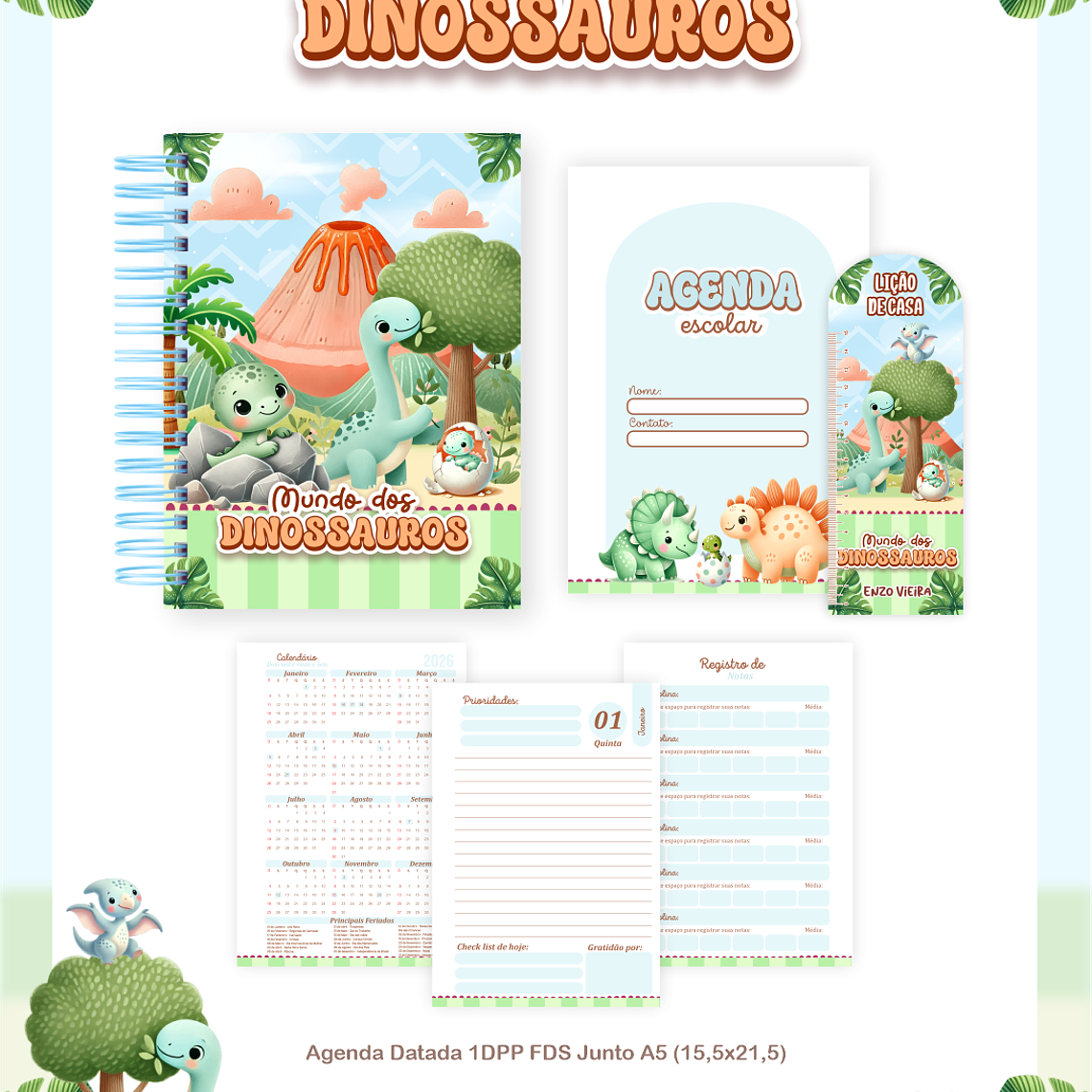 Arquivo Combo Escolar Mundo dos Dinossauros 3