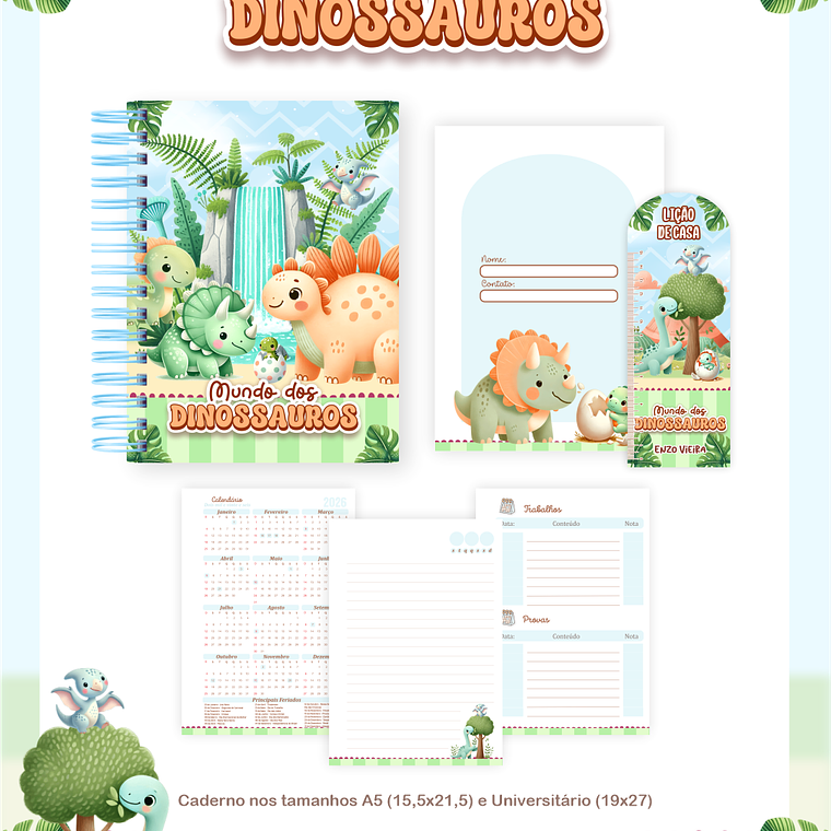 Arquivo Combo Escolar Mundo dos Dinossauros 5
