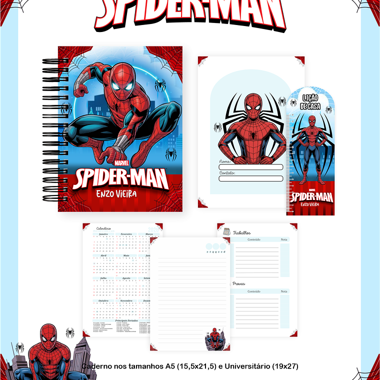 Arquivo Combo Escolar Spider-man 2