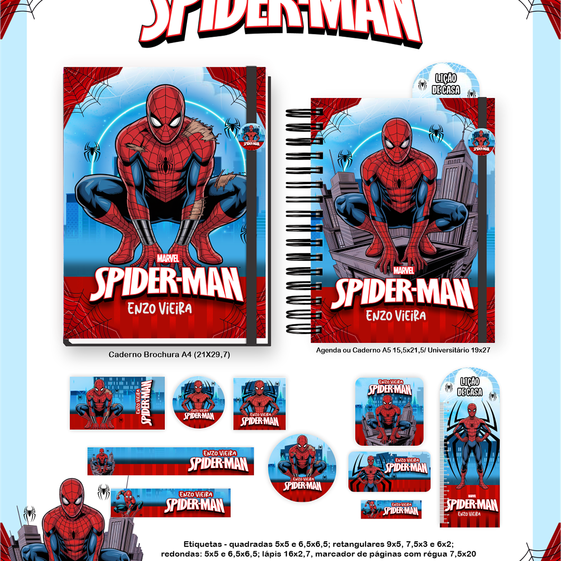 Arquivo Combo Escolar Spider-man 5