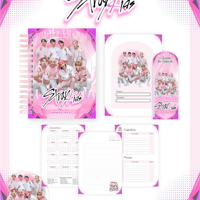 Arquivo Combo Escolar Stray Kids 3