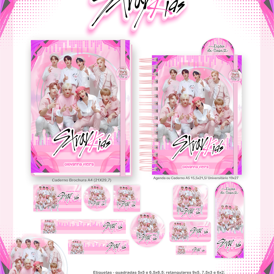 Arquivo Combo Escolar Stray Kids 4