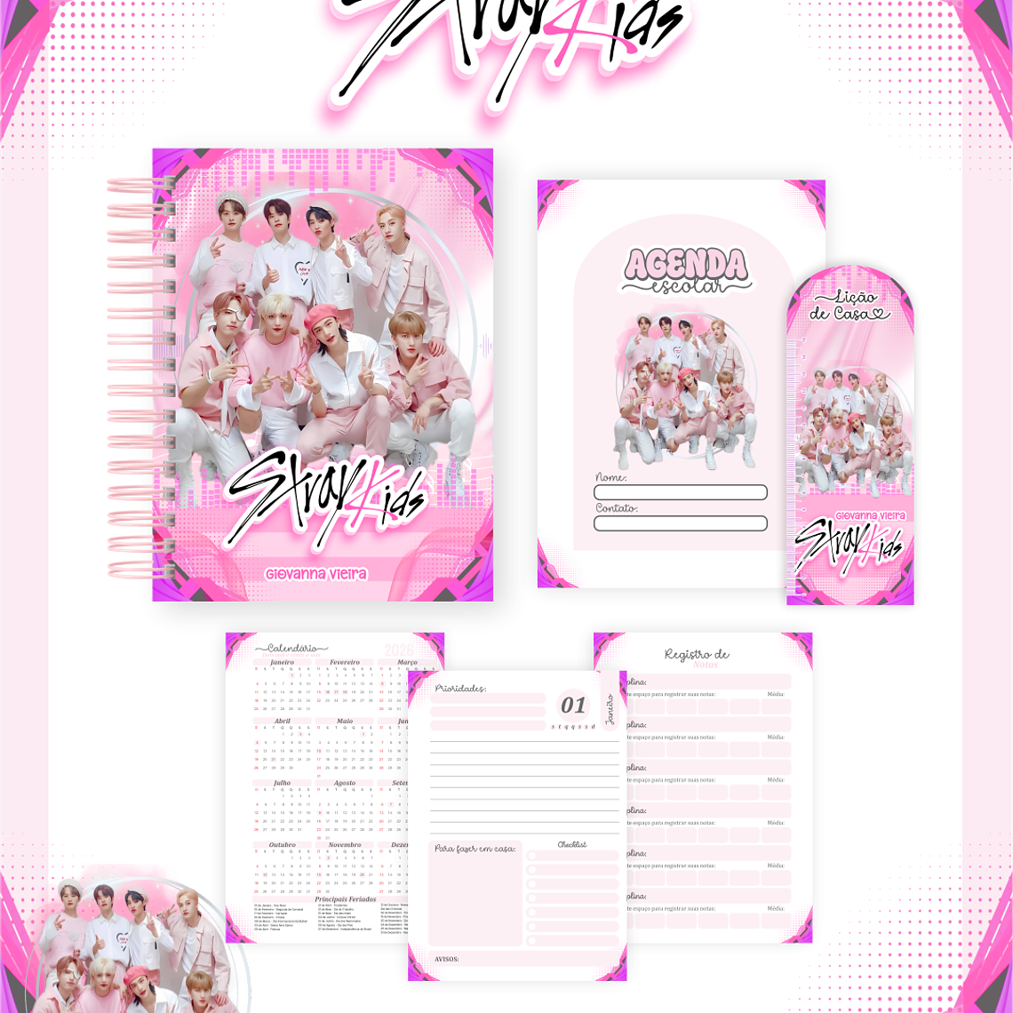 Arquivo Combo Escolar Stray Kids 5