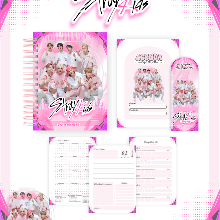 Arquivo Combo Escolar Stray Kids 5