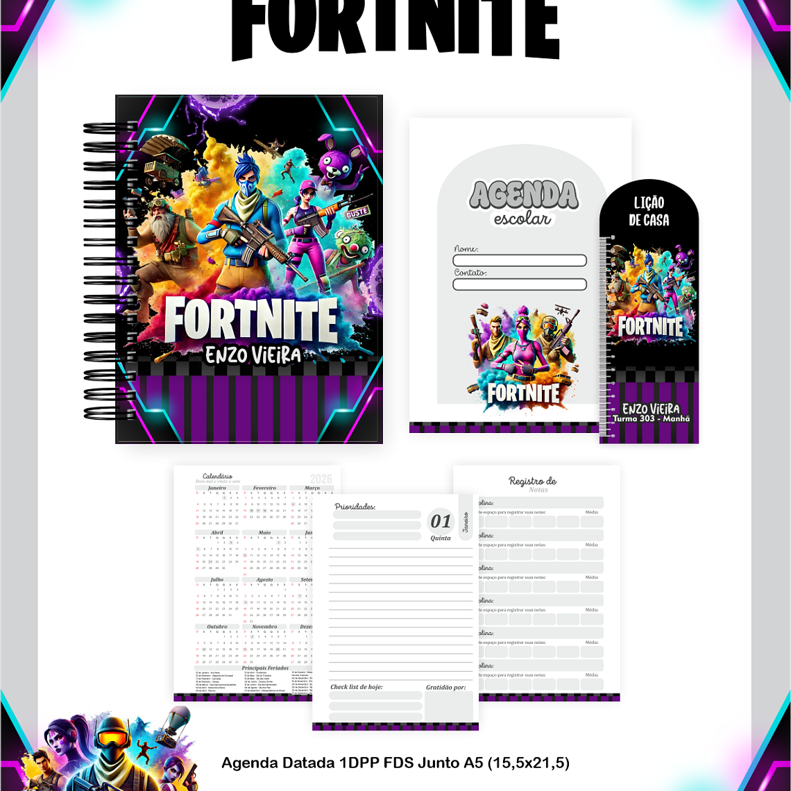 Arquivo Combo Escolar Fortnite 4