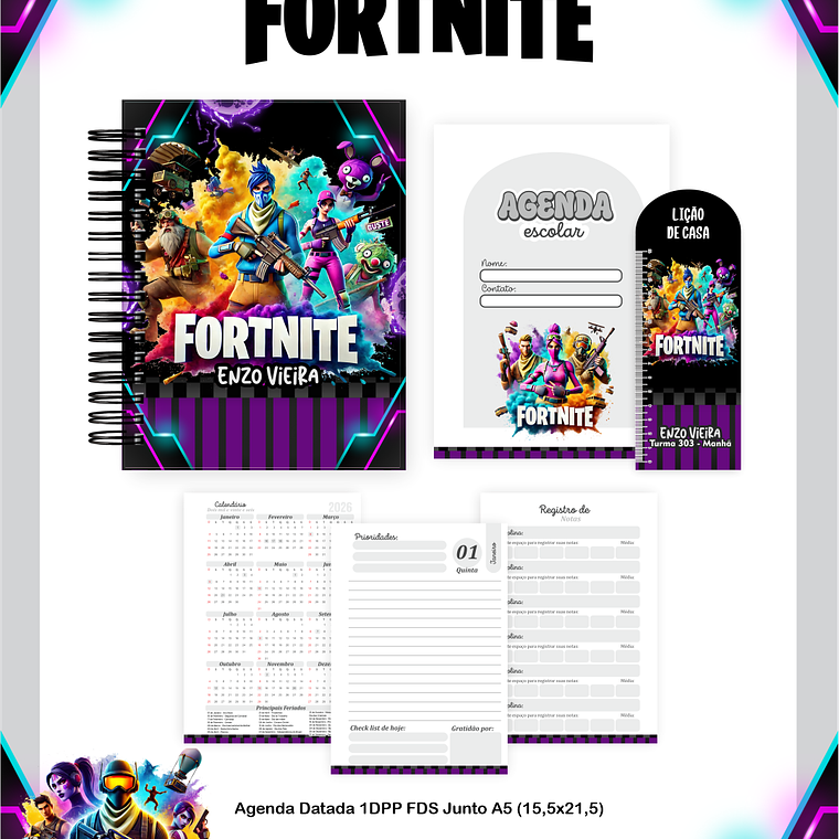 Arquivo Combo Escolar Fortnite 4