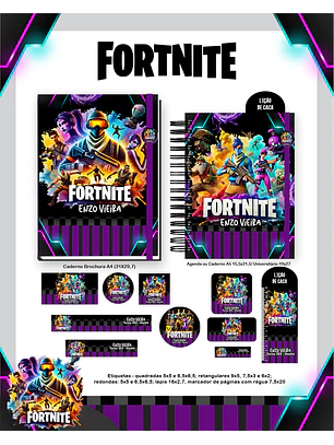 Arquivo Combo Escolar Fortnite