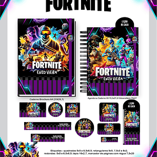 Arquivo Combo Escolar Fortnite