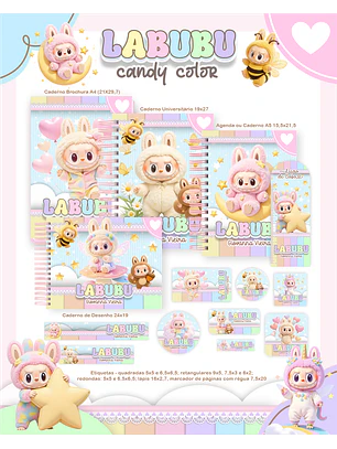 Arquivo Combo Escolar Labubu Candy