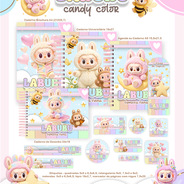 Arquivo Combo Escolar Labubu Candy 1