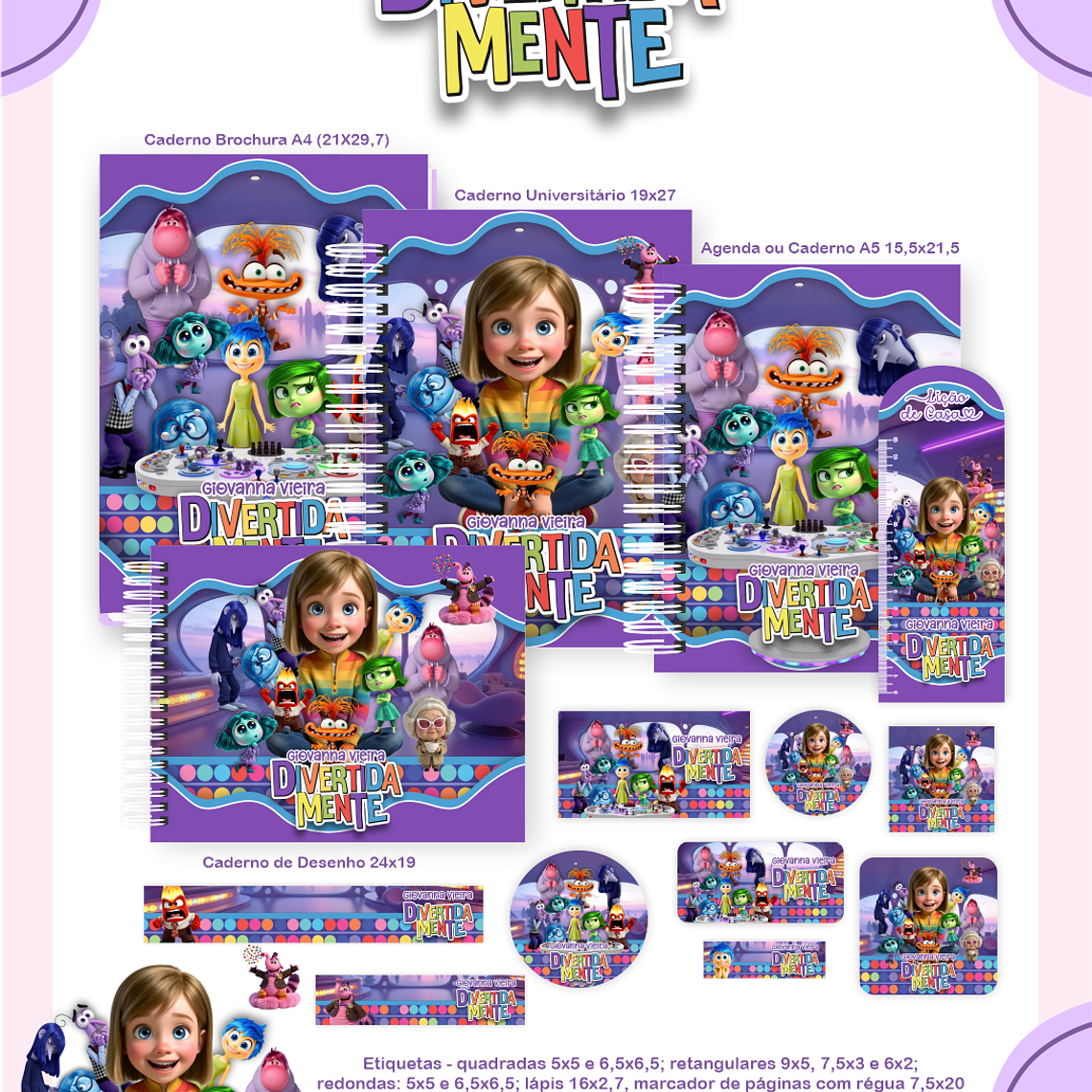 Arquivo Combo Escolar Divertidamente 1